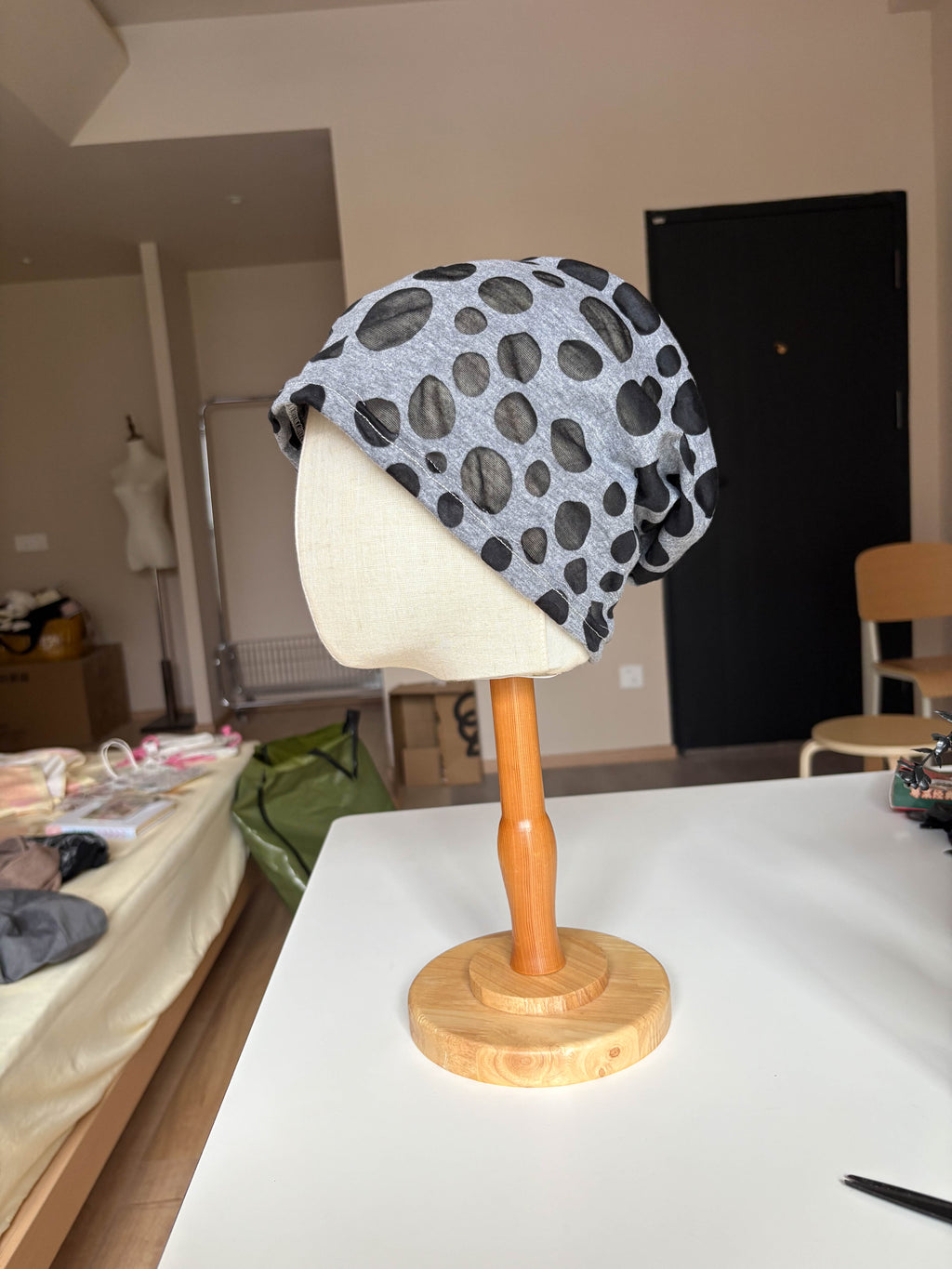 Shadow Spot Slouchy Beanie