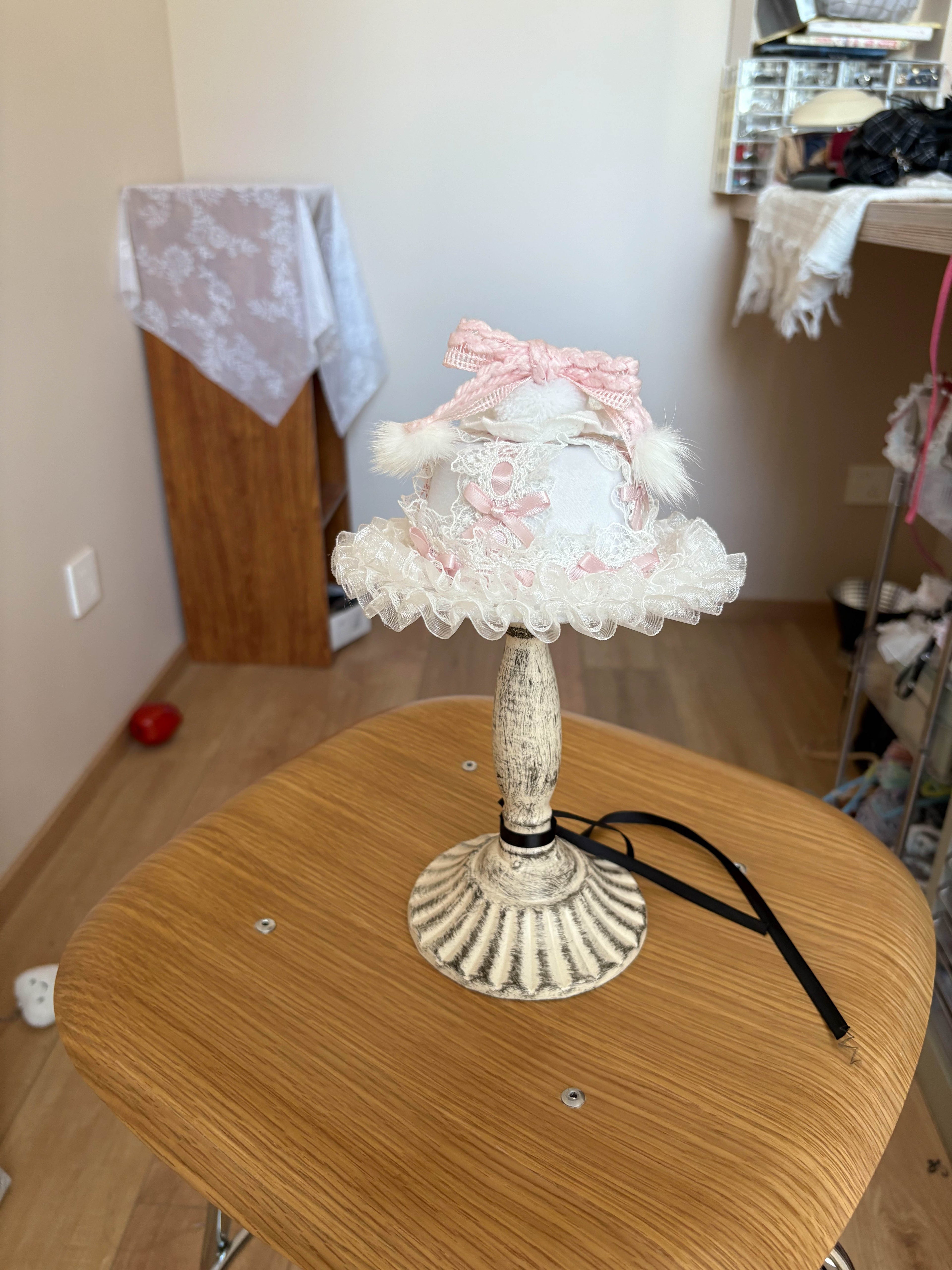 Angel’s Whisper Lace Mini Bonnet
