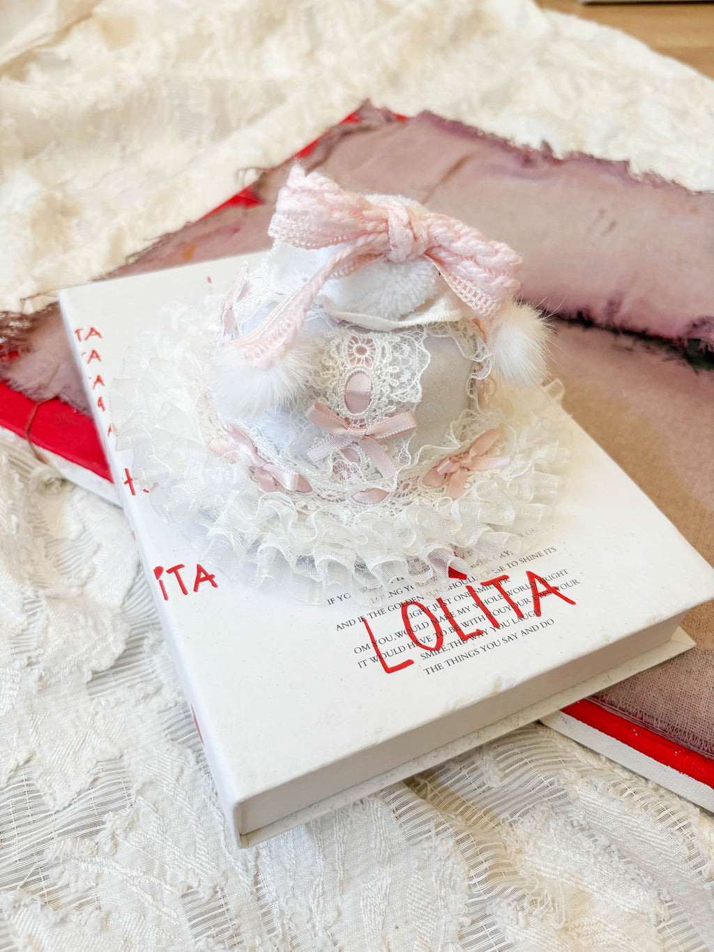 Angel’s Whisper Lace Mini Bonnet