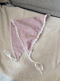 Lace-Trimmed Triangle Headscarf
