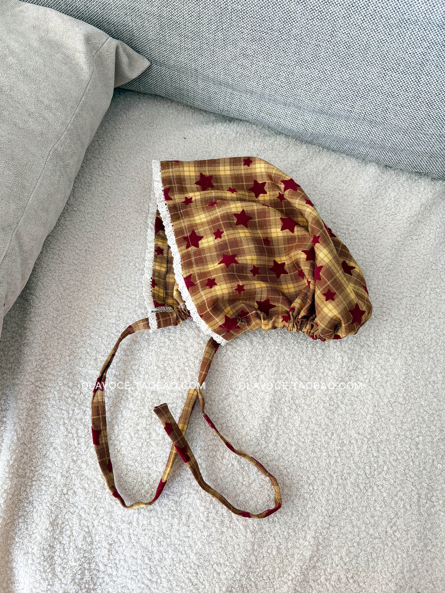Harvest Star Plaid Bonnet