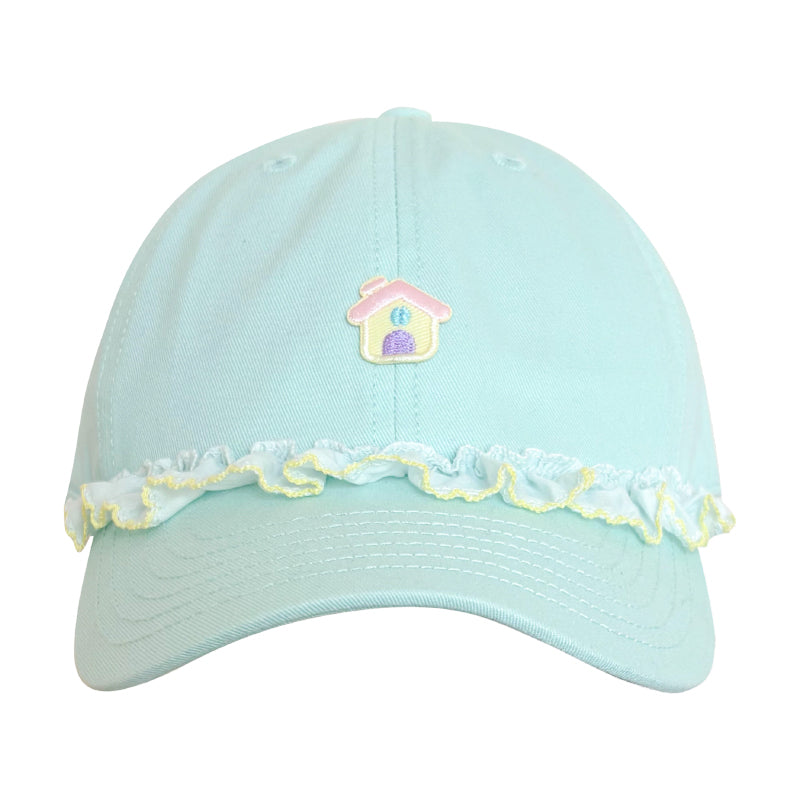 Pastel Dream Ruffle Baseball Cap