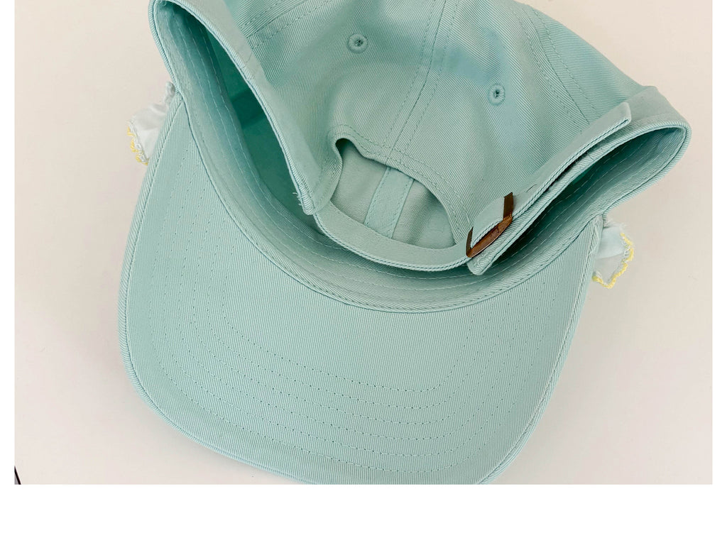 Pastel Dream Ruffle Baseball Cap